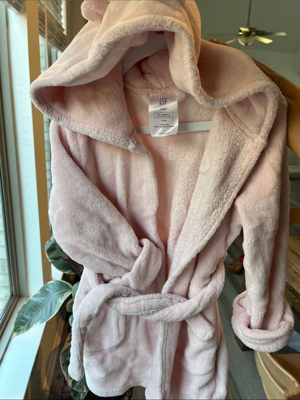 Kids Hooded Plush Robe